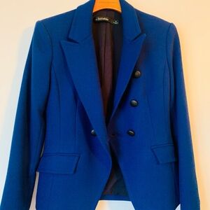 Setlakwe Royal Blue Double-Breasted Blazer